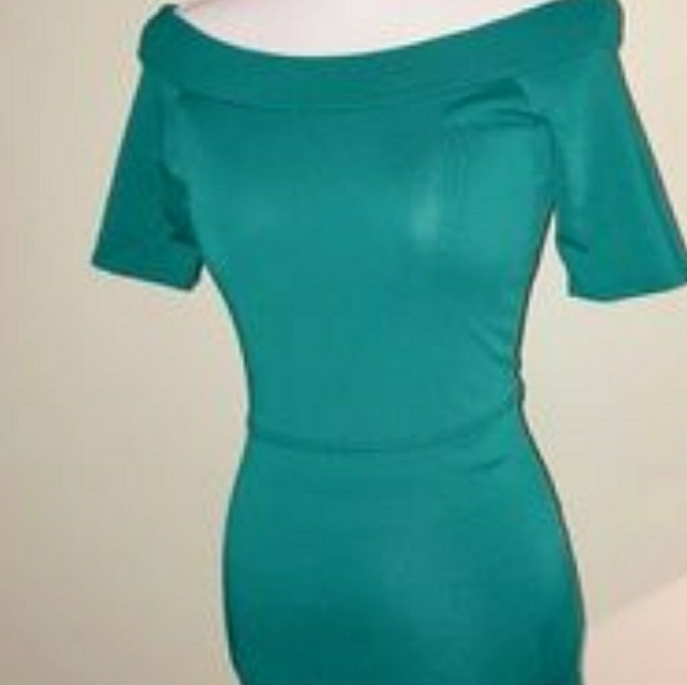 Bcbg dress teal/emerald green color